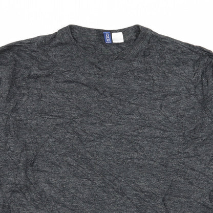 Womens UK Size L Divided by H&M Grey Pullover Jumper