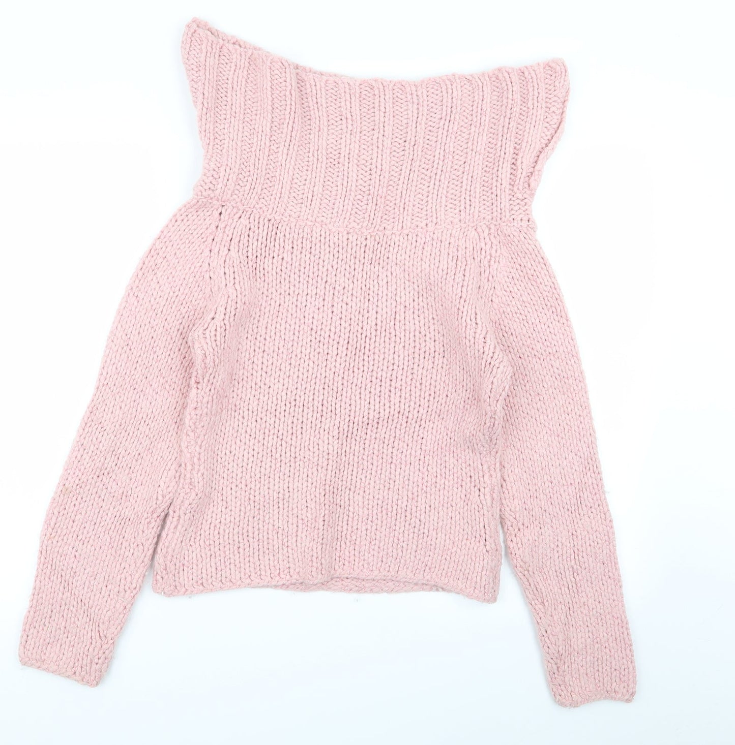 Womens UK Size M Preworn Pink Pullover Jumper