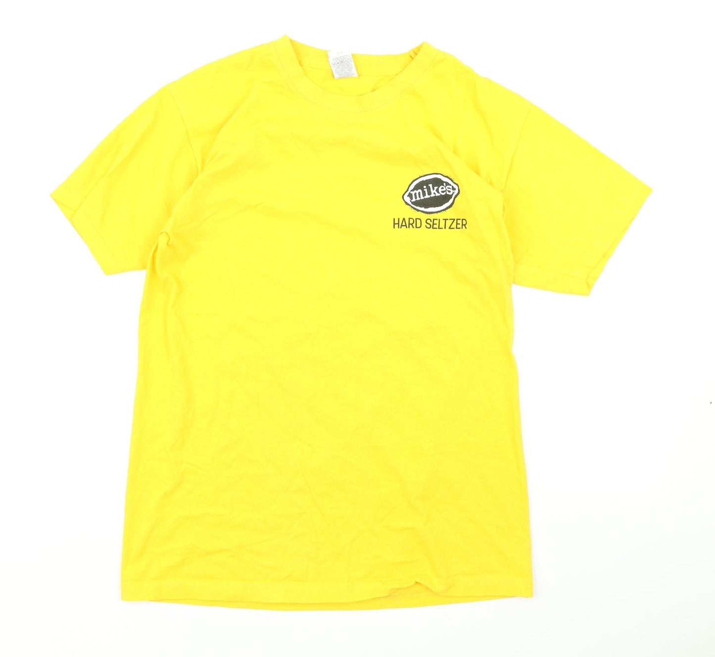 Womens UK Size S Fruit of the Loom Yellow Basic T-Shirt