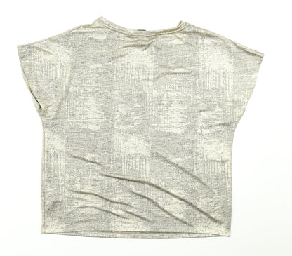 Womens UK Size 10 Dorothy Perkins Gold Basic T-Shirt