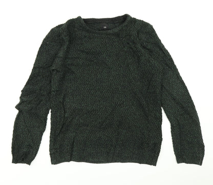River Island Mens Green  Knit Pullover Jumper Size S