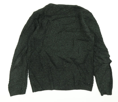 River Island Mens Green  Knit Pullover Jumper Size S