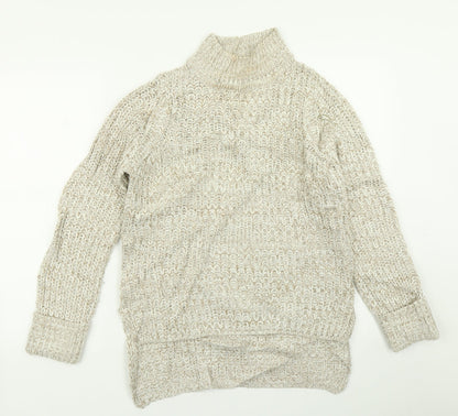 Womens UK Size XS Brave Soul Beige Pullover Jumper