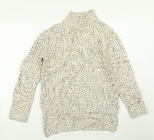 Womens UK Size XS Brave Soul Beige Pullover Jumper
