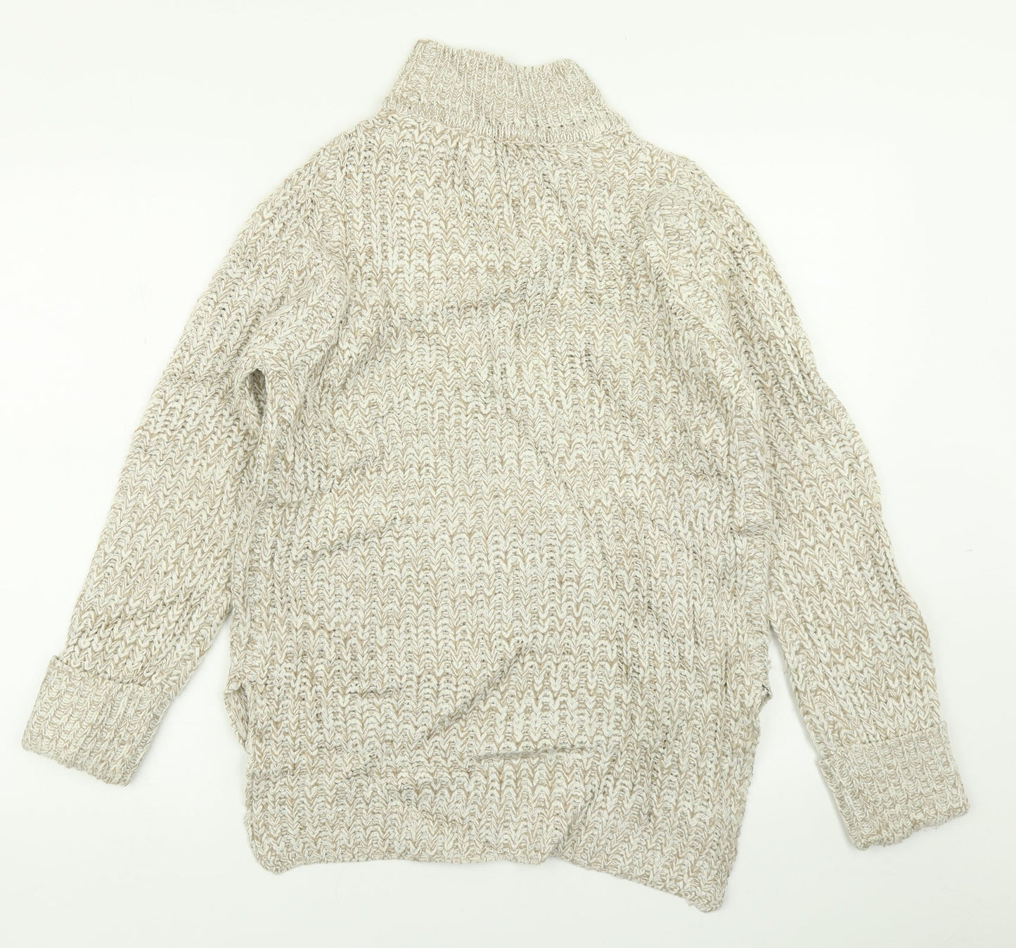 Womens UK Size XS Brave Soul Beige Pullover Jumper