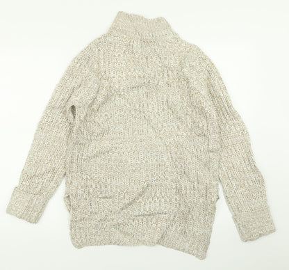 Womens UK Size XS Brave Soul Beige Pullover Jumper