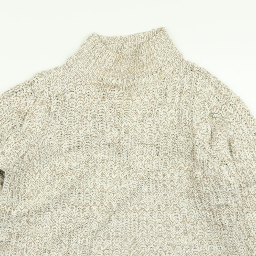 Womens UK Size XS Brave Soul Beige Pullover Jumper