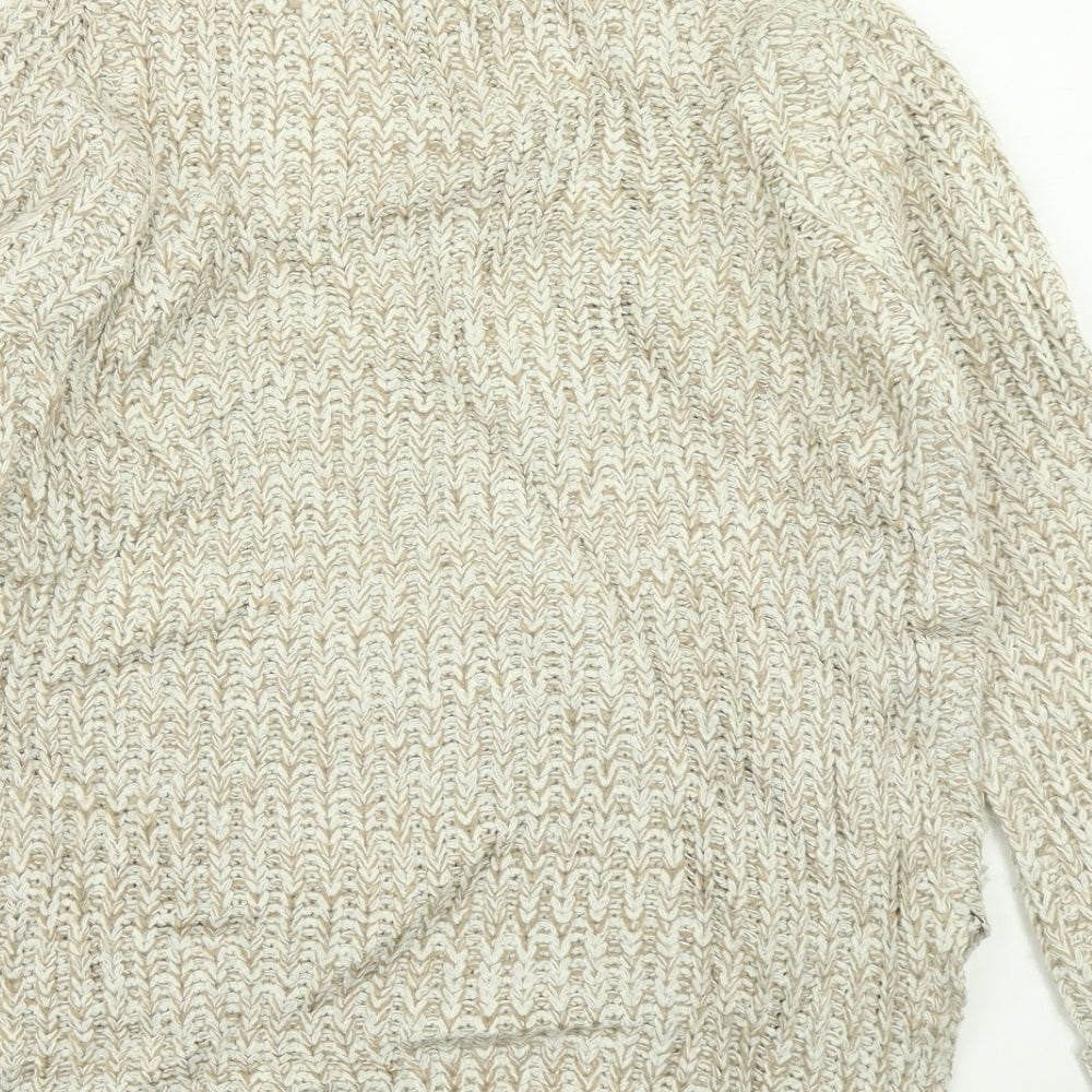 Womens UK Size XS Brave Soul Beige Pullover Jumper
