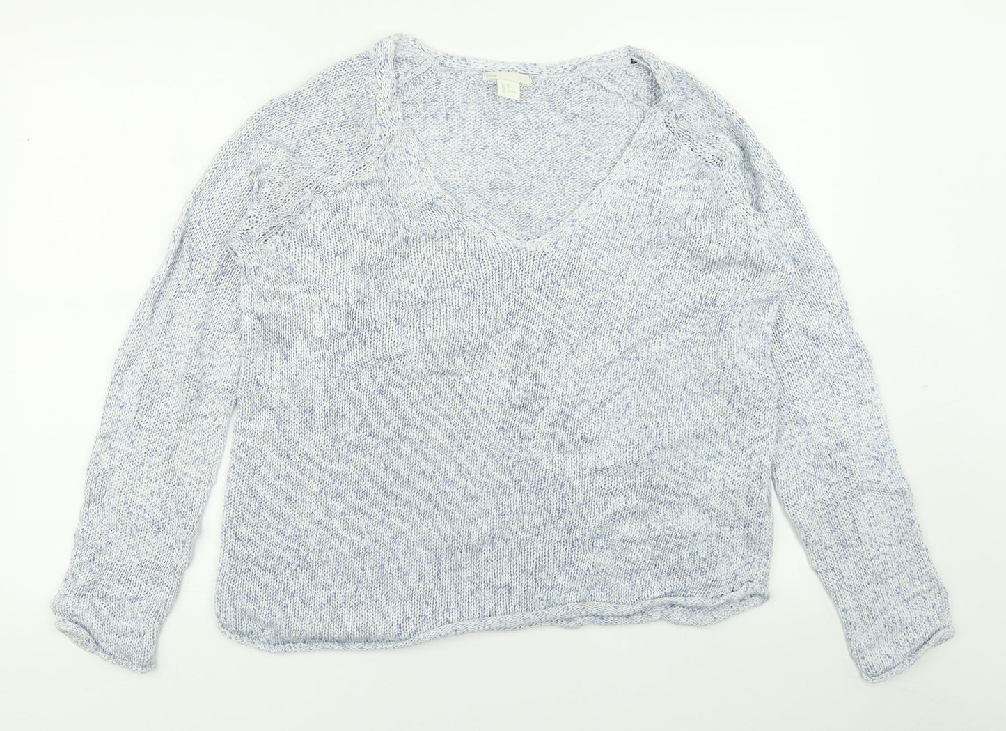 Womens UK Size M H&M Blue Pullover Jumper