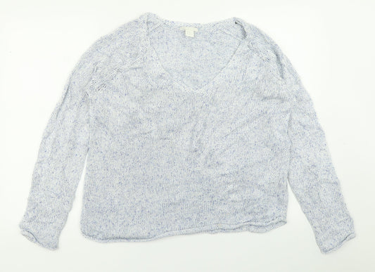 Womens UK Size M H&M Blue Pullover Jumper