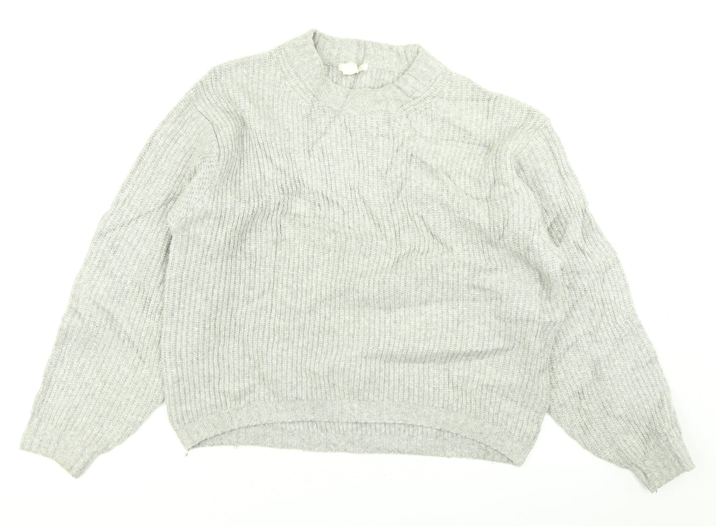 Womens UK Size XS H&M Grey Pullover Jumper