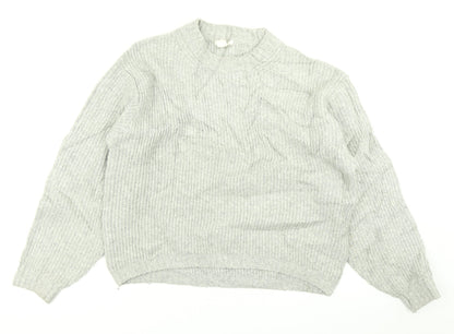Womens UK Size XS H&M Grey Pullover Jumper