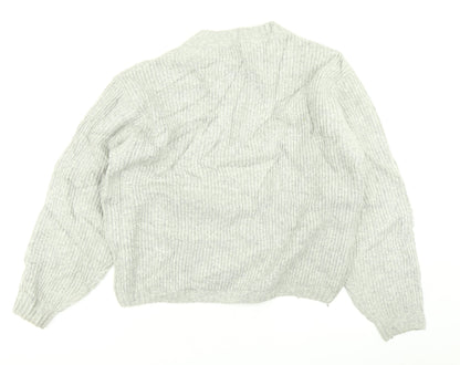 Womens UK Size XS H&M Grey Pullover Jumper