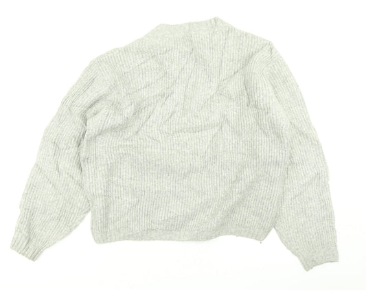 Womens UK Size XS H&M Grey Pullover Jumper