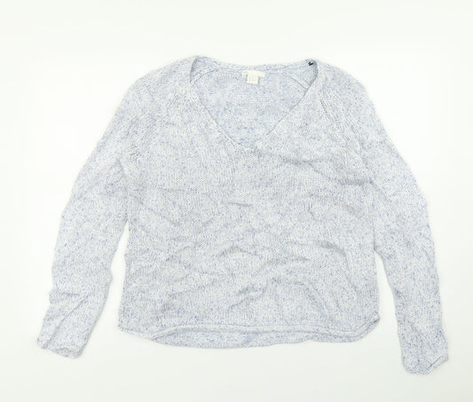 Womens UK Size M H&M Blue Pullover Jumper