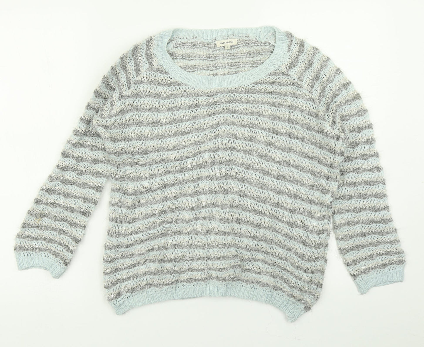 Womens UK Size 8 River Island Blue Pullover Jumper