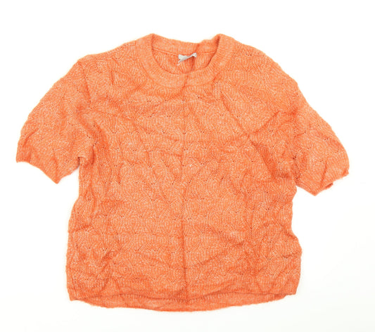 Womens UK Size M H&M Orange Pullover Jumper