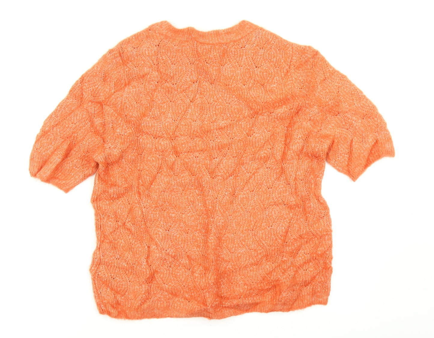 Womens UK Size M H&M Orange Pullover Jumper