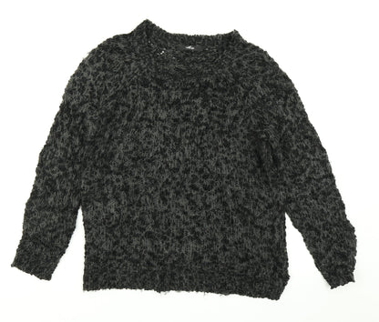 George Womens Green Animal Print Knit Pullover Jumper Size 8