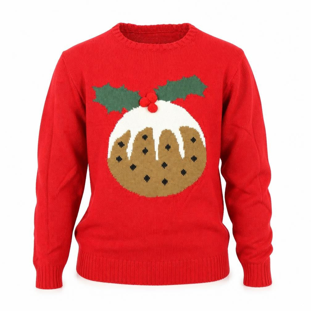 Cedarwood State Mens Red Knit Pullover Jumper Size XS - Christmas jumper