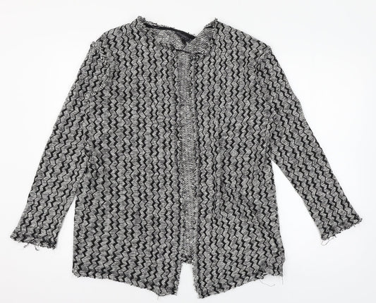 Womens UK Size 12 Topshop Grey Cardigan Jumper