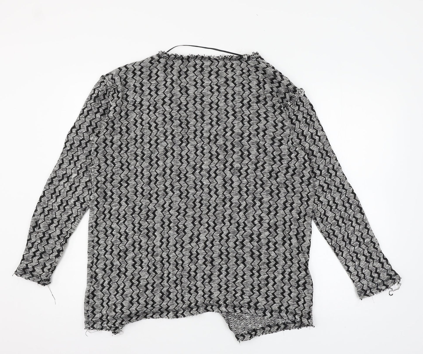 Womens UK Size 12 Topshop Grey Cardigan Jumper