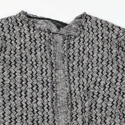 Womens UK Size 12 Topshop Grey Cardigan Jumper