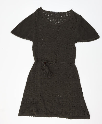 Marks and Spencer Womens Green  Knit Jumper Dress  Size 12