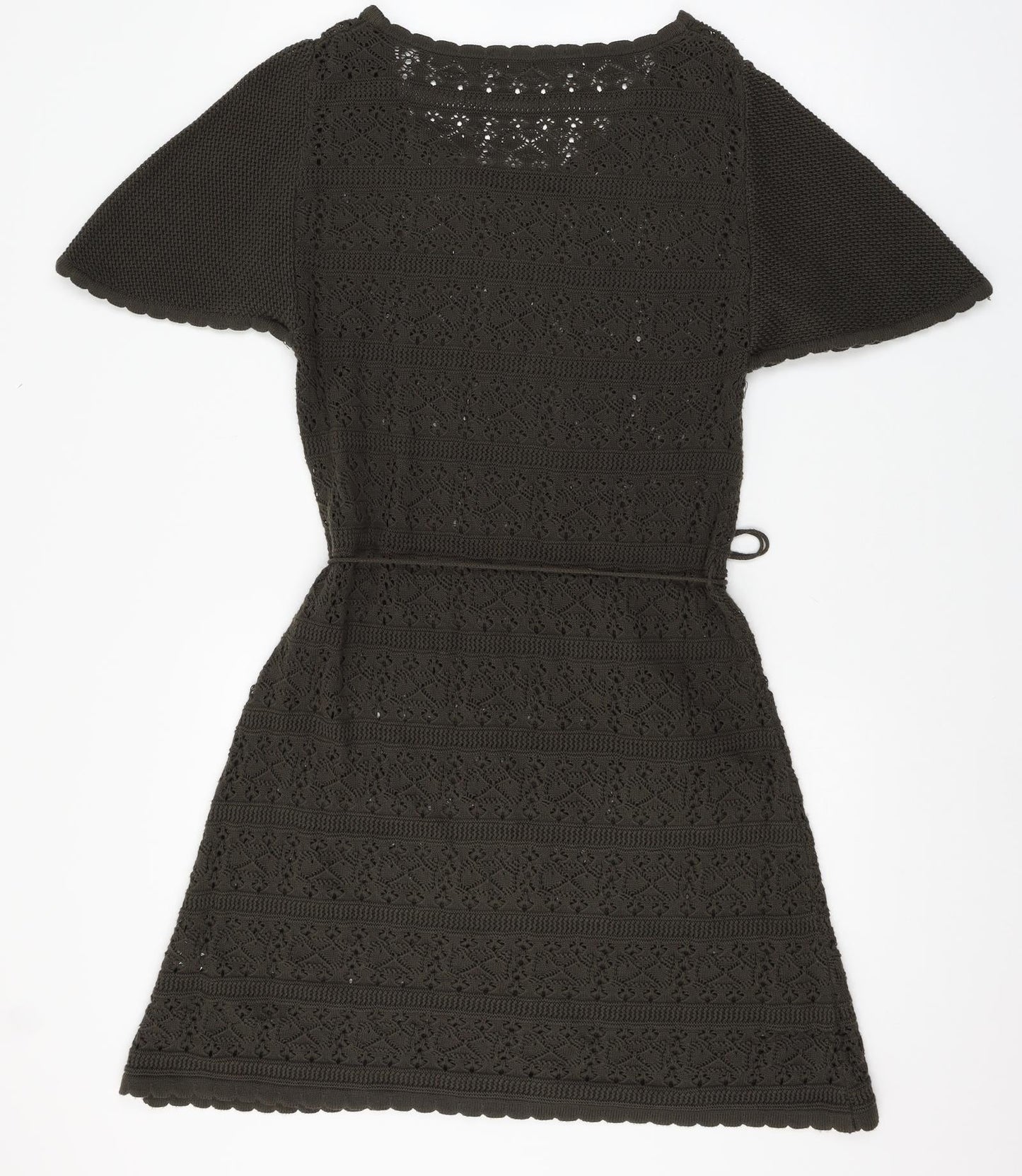 Marks and Spencer Womens Green  Knit Jumper Dress  Size 12