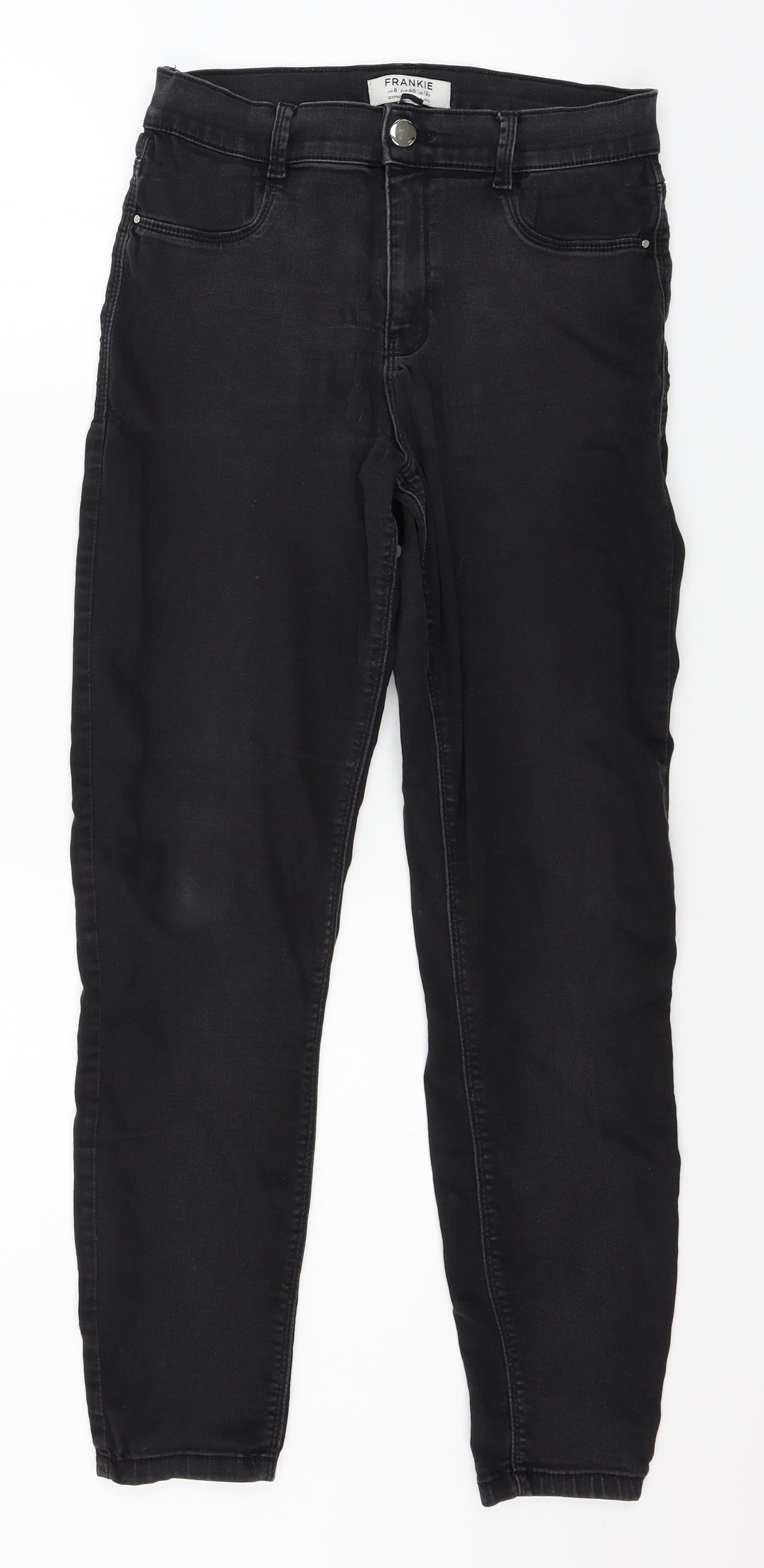 Dorothy Perkins Womens Grey  Denim Skinny Jeans Size 12 L27 in