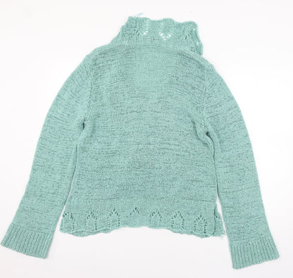 TU Womens Green  Knit Cardigan Jumper Size 16