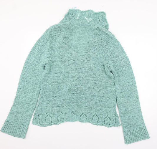 TU Womens Green  Knit Cardigan Jumper Size 16