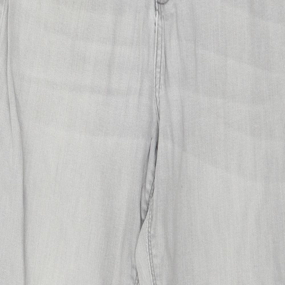 Denim & Co. Womens Grey  Denim Skinny Jeans Size 14 L27 in