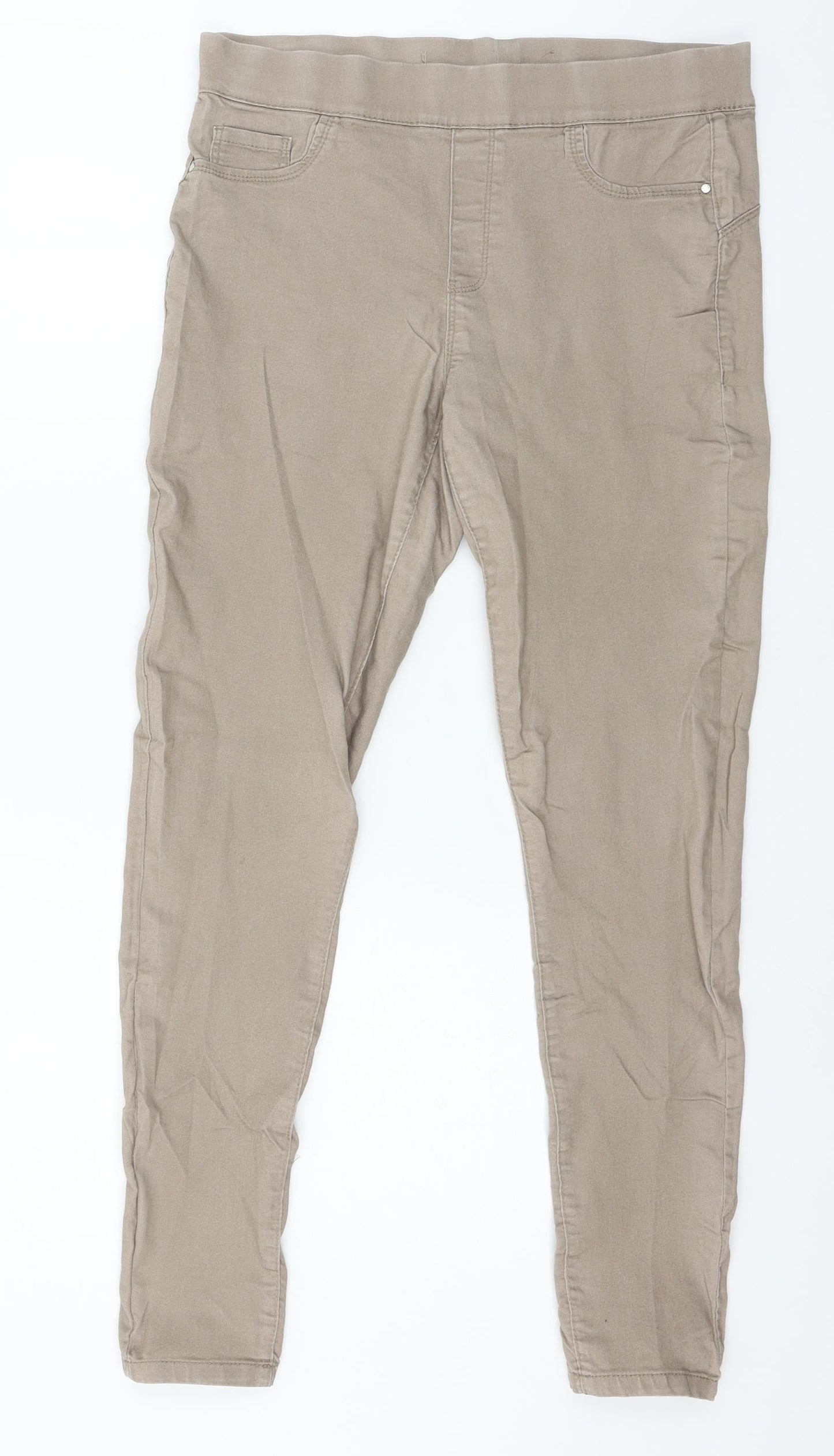 Womens UK Size 32 in Preworn Regular Fit Jegging Brown Jeans