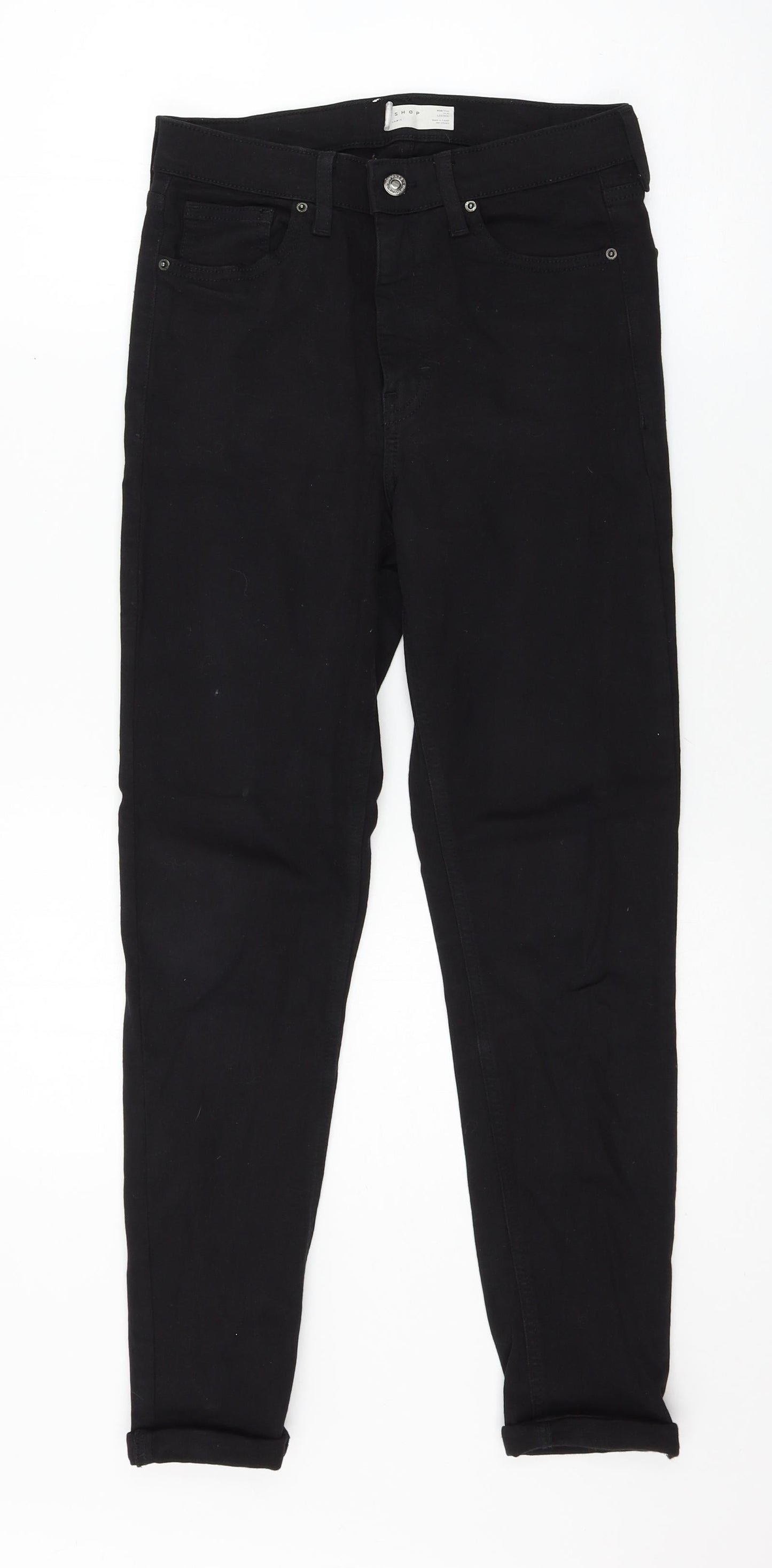 Topshop Womens Black  Denim Skinny Jeans Size 28 in L32 in