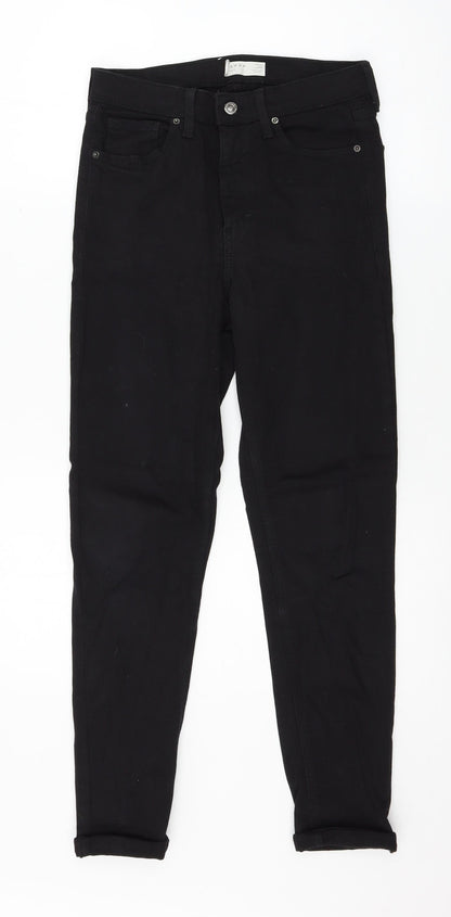 Topshop Womens Black  Denim Skinny Jeans Size 28 in L32 in