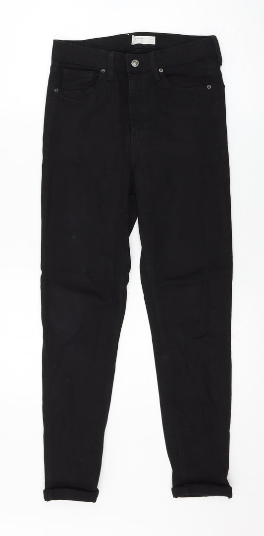Topshop Womens Black  Denim Skinny Jeans Size 28 in L32 in