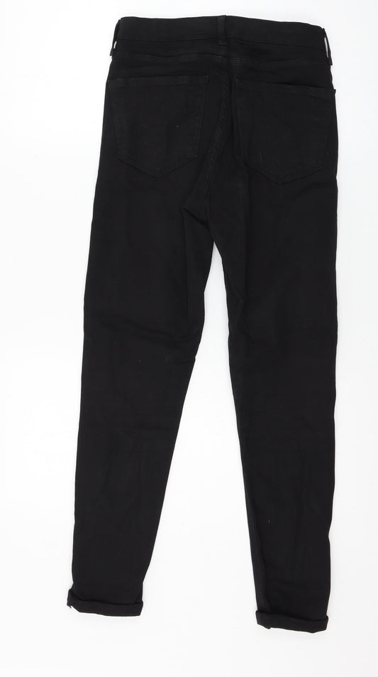 Topshop Womens Black  Denim Skinny Jeans Size 28 in L32 in