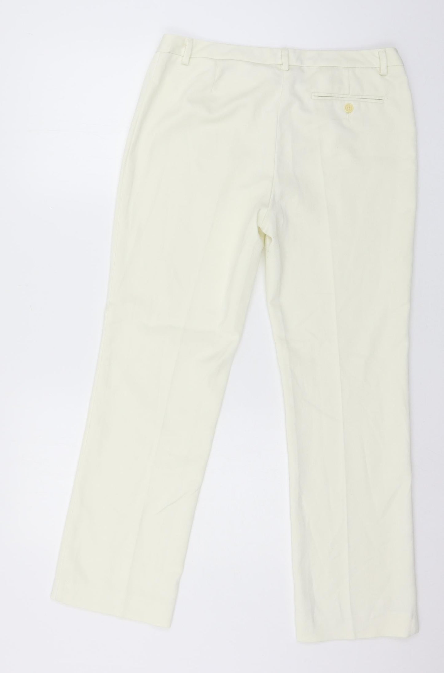 Womens UK Size 32 in Sisley Regular Fit  Ivory Trousers
