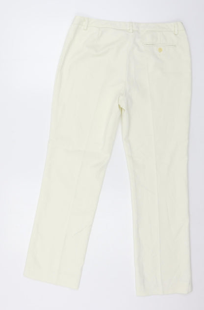Womens UK Size 32 in Sisley Regular Fit  Ivory Trousers