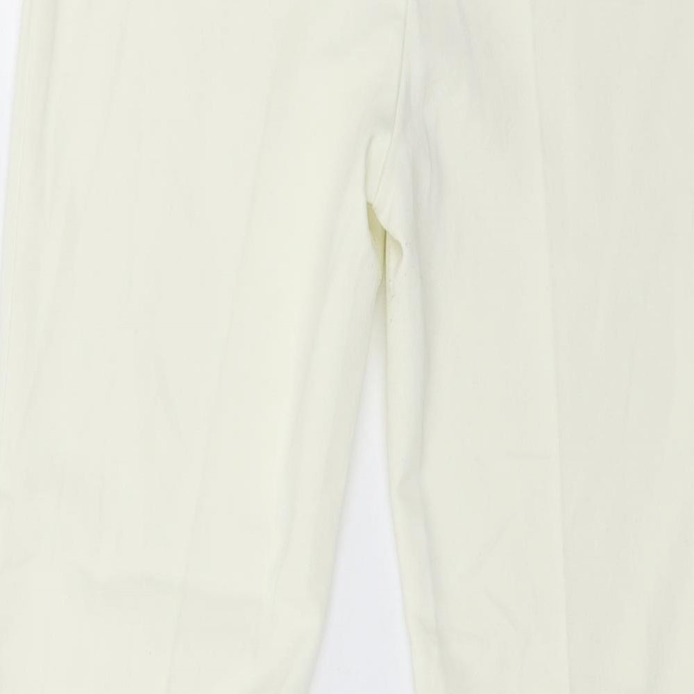 Womens UK Size 32 in Sisley Regular Fit  Ivory Trousers