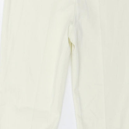 Womens UK Size 32 in Sisley Regular Fit  Ivory Trousers