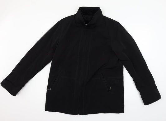 Mens UK Size S Gallery Black Overcoat
