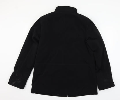Mens UK Size S Gallery Black Overcoat