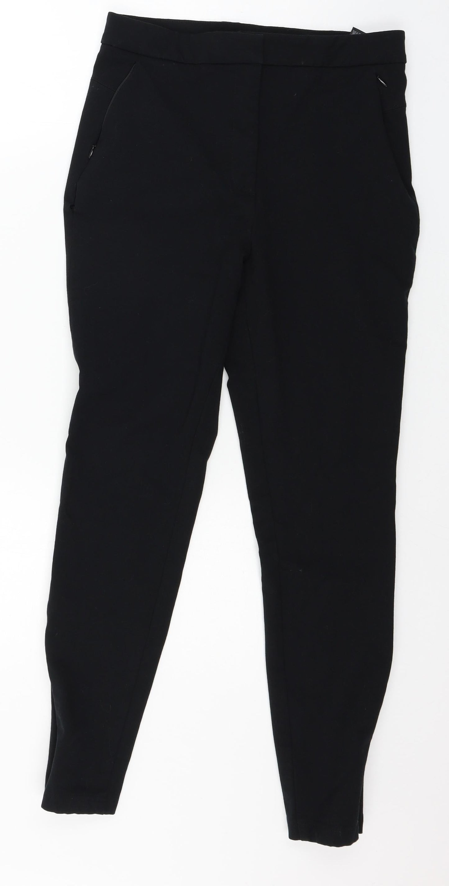 Womens UK Size 12 Marks and Spencer Regular Fit  Black Trousers