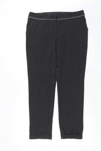 Womens UK Size 12 NEXT Regular Fit  Black Trousers