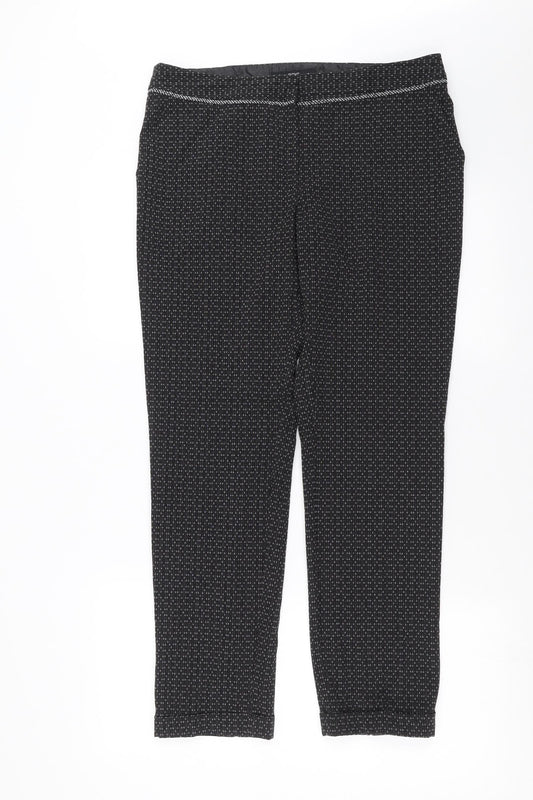 Womens UK Size 12 NEXT Regular Fit  Black Trousers