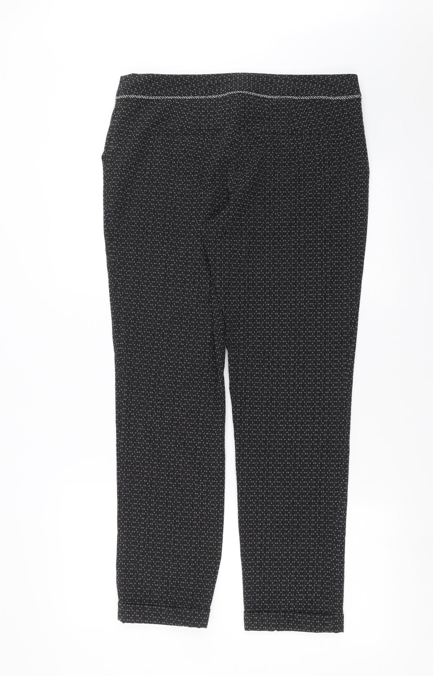 Womens UK Size 12 NEXT Regular Fit  Black Trousers
