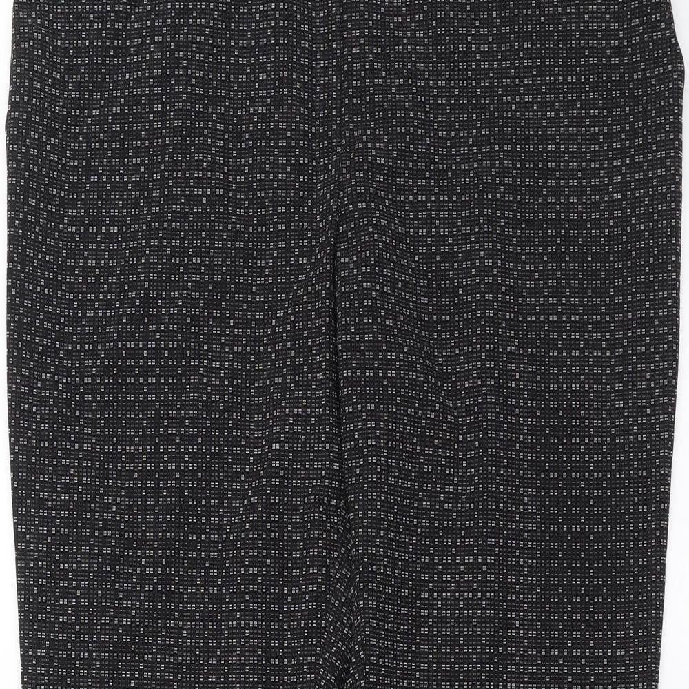 Womens UK Size 12 NEXT Regular Fit  Black Trousers