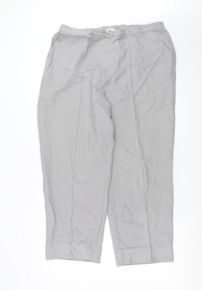 Womens UK Size 18 Classics Regular Fit  Grey Trousers